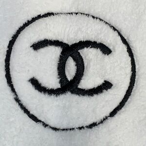 Authentic brand new CHANEL collectible large terry soft pouch/ cosmetic case